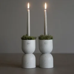 DBKD Post candle sticks 16 cm, mole dot Beige Discount