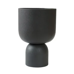DBKD Post flower pot Ø13 cm, cast iron Black Best