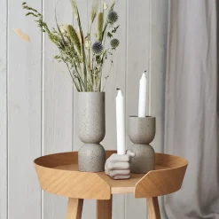 DBKD Post vase 23 cm, mole dot Beige Sale