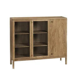 Stolab Prio tall bench, Oak natural oil. glass door Beige Online