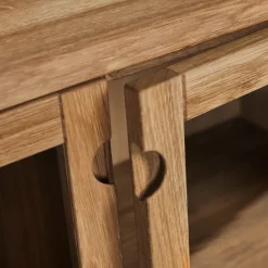 Stolab Prio tall bench, Oak natural oil. glass door Beige Online