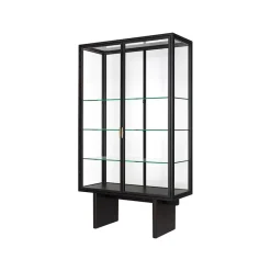 GUBI Private display cabinet, Glass. brown-black stained oak Transparent Best