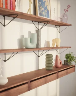 Maze Pythagoras shelf, walnut Brown Best