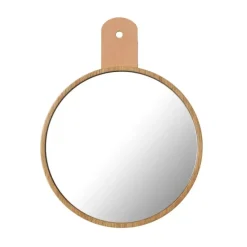 FDB Møbler Q5 Allé mirror to hook, Oak nature lacquered Brown Online