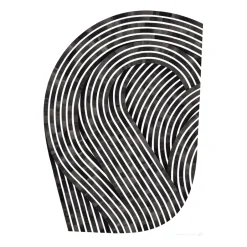 Paper Collective Quantum Fields 01 poster, 50x70 cm BlackWhite Hot