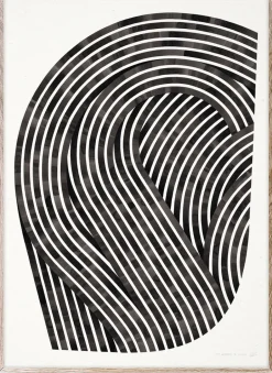Paper Collective Quantum Fields 01 poster, 50x70 cm BlackWhite Hot
