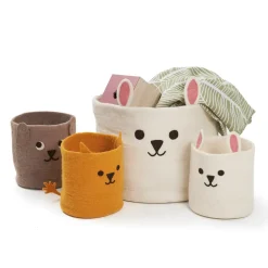 Klippan Yllefabrik Rabbit basket Ø40 cm, White Outlet