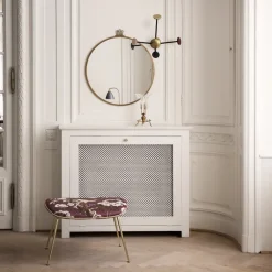 GUBI Randaccio Mirror, Antique brass, medium Gold-coloured Hot