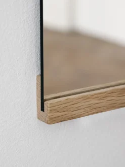 MOEBE Rectangular wall mirror 70x100 cm, Oak Brown Clearance