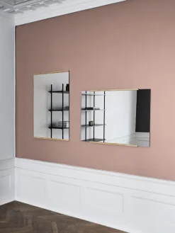 MOEBE Rectangular wall mirror 70x100 cm, Oak Brown Clearance