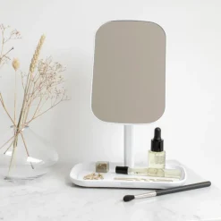 Brabantia ReNew mirror with storage tray, White Hot