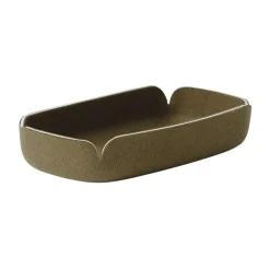 Muuto Restore tray 15.5x28 cm, green Brown Outlet