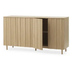 Normann Copenhagen Rib sideboard 45x159 cm, Oak Brown Best