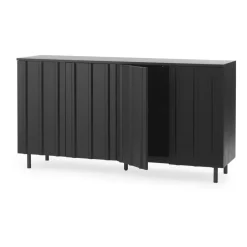 Normann Copenhagen Rib sideboard 45x159 cm, Soft Black New