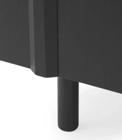 Normann Copenhagen Rib sideboard 45x159 cm, Soft Black New