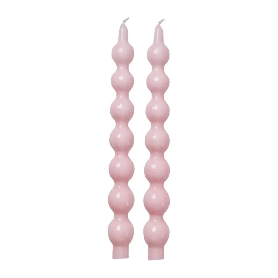 RICE candles 30.2 cm 2-pack, Soft Pink Discount