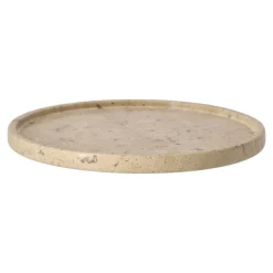 Scandi Living Ridge decorative tray, Ø24 cm Brown Outlet