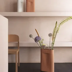Muuto Ridge vase 48.5 cm, Terracotta Brown New