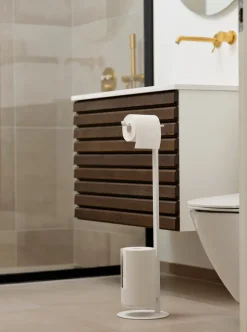 Zone Denmark Rim freestanding toilet paper holder, White Discount