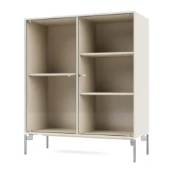 Montana Ripple II display cabinet 69.6x82.2x30 cm, Oat-legs chrome Beige Hot