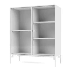 Montana Ripple II display cabinet 69.6x82.2x30 cm, Snow-legs snow White Clearance
