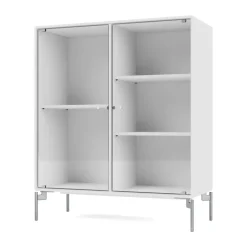 Montana Ripple II display cabinet 69.6x82.2x30 cm, New-legs chrome White Hot