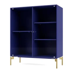 Montana Ripple II display cabinet 69.6x82.2x30 cm, Monarch-legs brass Blue New
