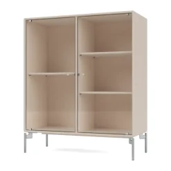 Montana Ripple II display cabinet 69.6x82.2x30 cm, Clay-legs chrome Grey Discount