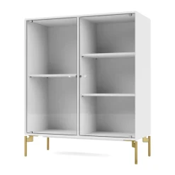 Montana Ripple II display cabinet 69.6x82.2x30 cm, Snow-legs brass White Discount