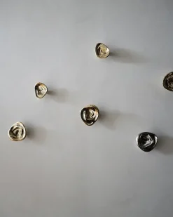 Hein Studio Ripple no. 02 large knob, Chrome Silver-coloured Hot