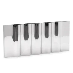 New Works Ripply candle sticks, Stainless steel Silver-coloured