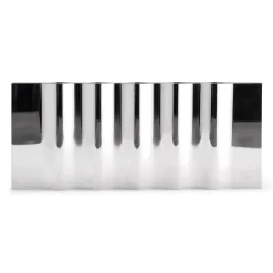New Works Ripply candle sticks, Stainless steel Silver-coloured
