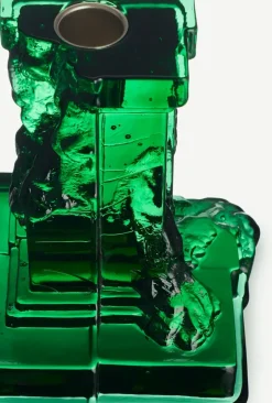 Kosta Boda Rocky Baroque candle sticks 150 mm, Emerald Green Online