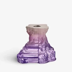 Kosta Boda Rocky Baroque candle sticks 95 mm, Lilac Purple Discount