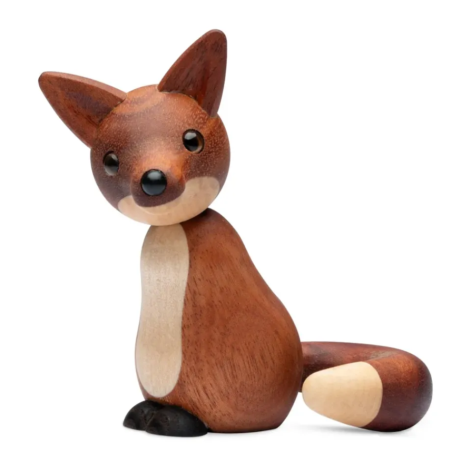 Spring Copenhagen Roxy fox decoration 10 cm, Mahogany Brown Best