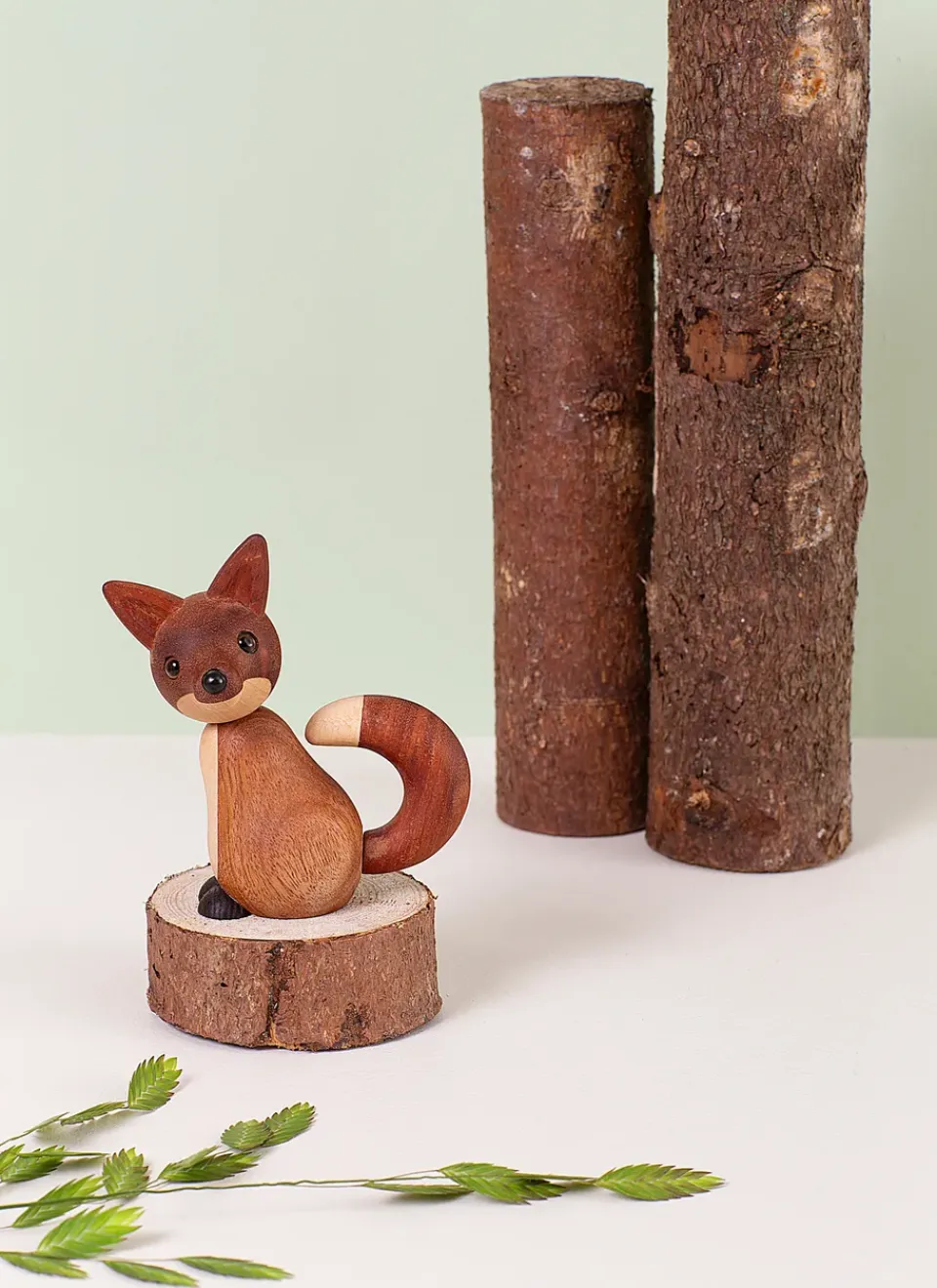 Spring Copenhagen Roxy fox decoration 10 cm, Mahogany Brown Best