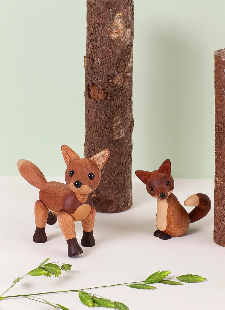 Spring Copenhagen Roxy fox decoration 10 cm, Mahogany Brown Best