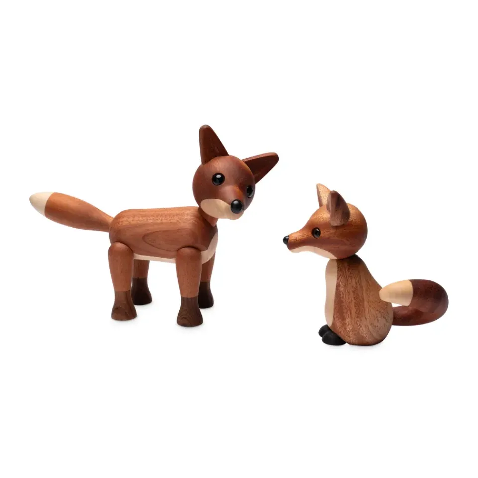 Spring Copenhagen Roxy fox decoration 10 cm, Mahogany Brown Best