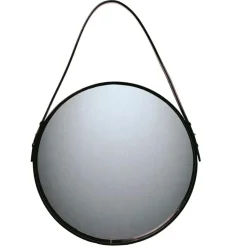 Ørskov mirror , Ø 50 cm Black Outlet