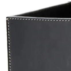 Ørskov storage box, with white stitches Black Hot