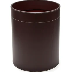 Ørskov waste basket leather, Chocolate Brown New