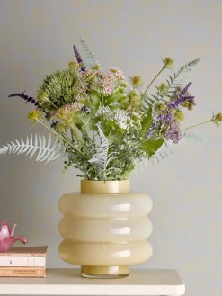 Bloomingville Sahara vase Ø21.5x22 cm, Yellow