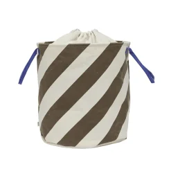 OYOY Sakki storage basket 54 cm, Choco BrownWhite New