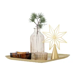 Bloomingville Sanga tray with decorative objects 6 pieces, Gold Gold-coloured Sale