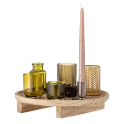 Bloomingville Sanga tray with lantern 8 pieces, Natural- Multi Hot
