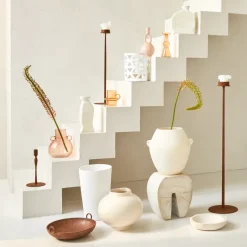 URBAN NATURE CULTURE Sassi B candle sticks 30 cm, Chalk White Discount