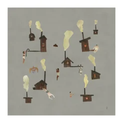 Fine Little Day Sauna poster, 50x50 cm Grey Best