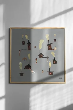 Fine Little Day Sauna poster, 50x50 cm Grey Best