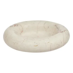 OYOY Savi marble candleholder Ø13,8 cm, off White