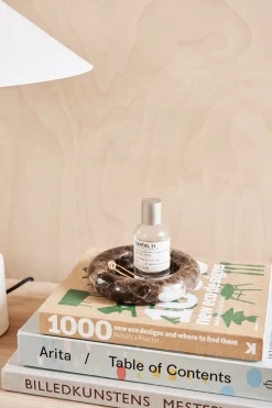 OYOY Savi marble candleholder Ø13,8 cm, Choko Brown Discount